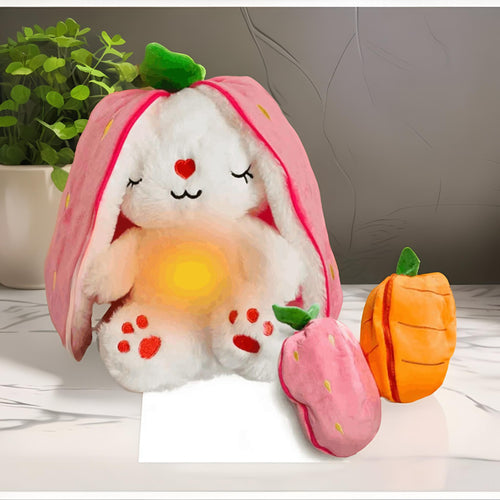 Breathing Light Bunny Plush Toy – Musical & Soft Sleep Doll for Kids