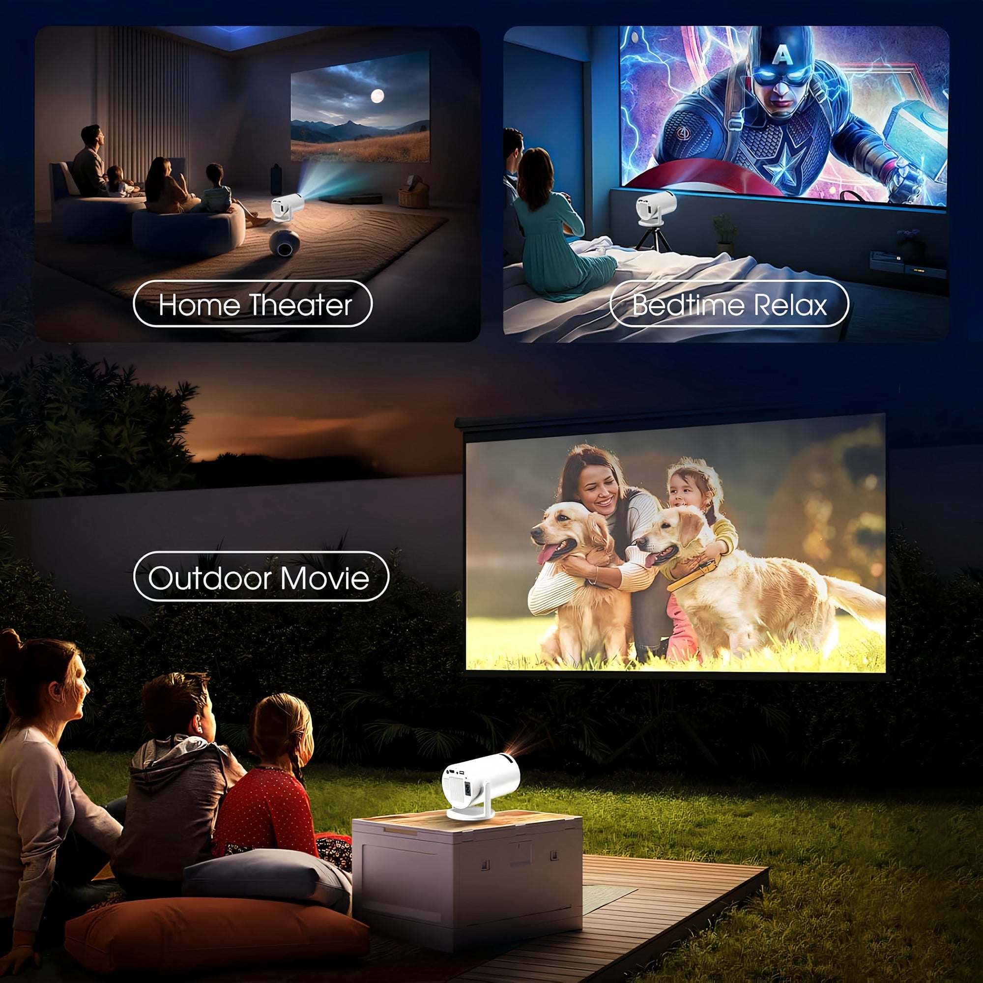 [GOLD] Pocketbeam Smart 180° Projector