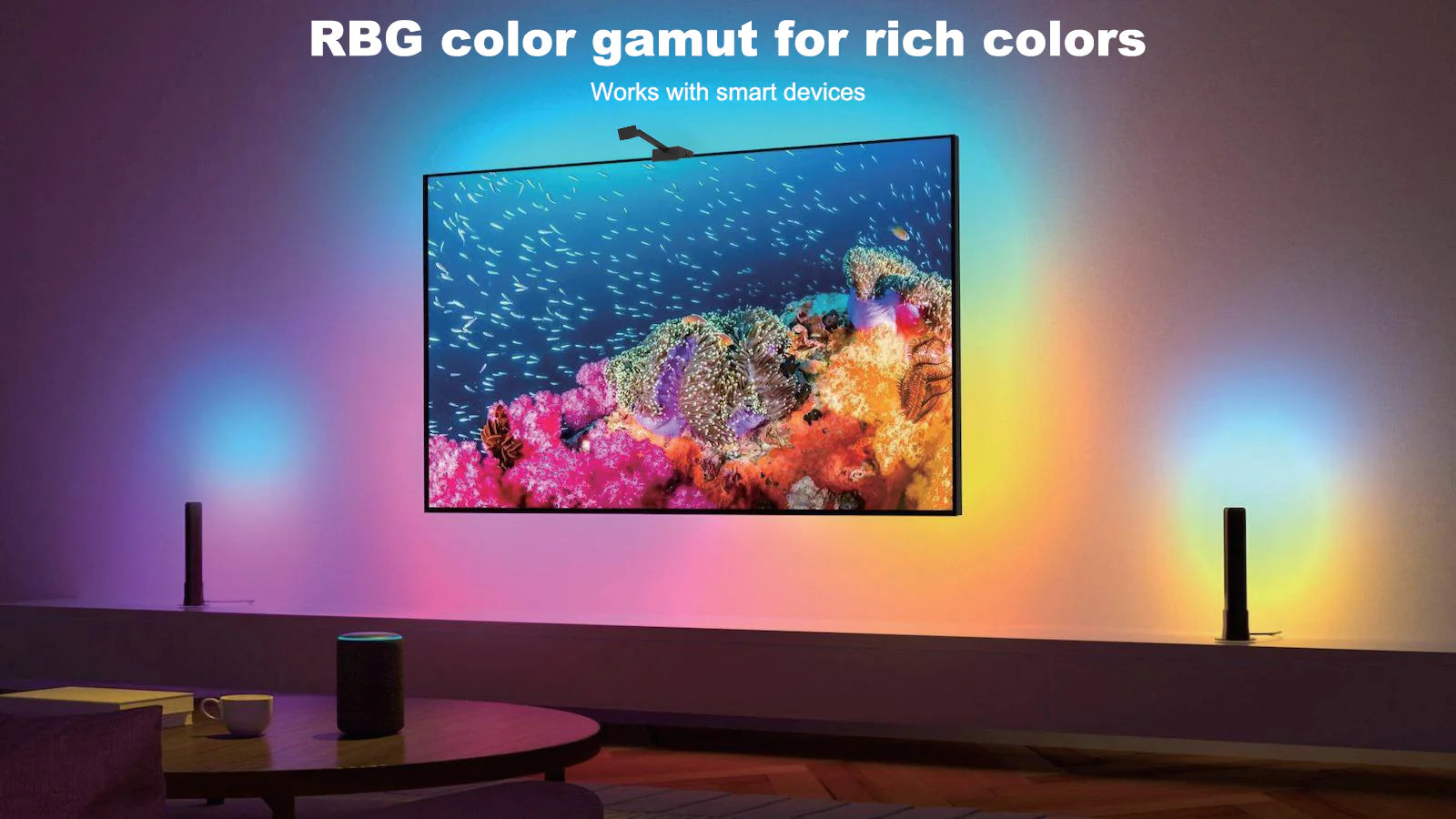 [GOLD] Glowsync™ HD – Smart LED TV Backlight Strip with Real-Time Screen Sync (50–65” Tvs Only)