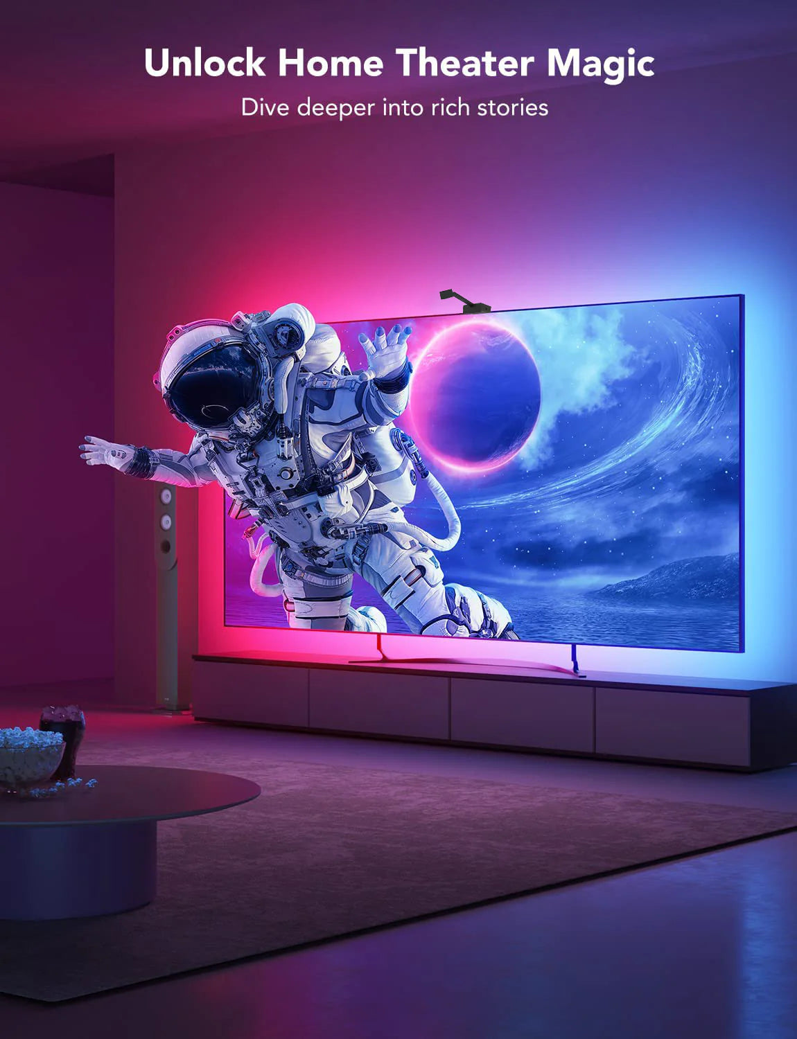 [GOLD] Glowsync™ HD – Smart LED TV Backlight Strip with Real-Time Screen Sync (50–65” Tvs Only)